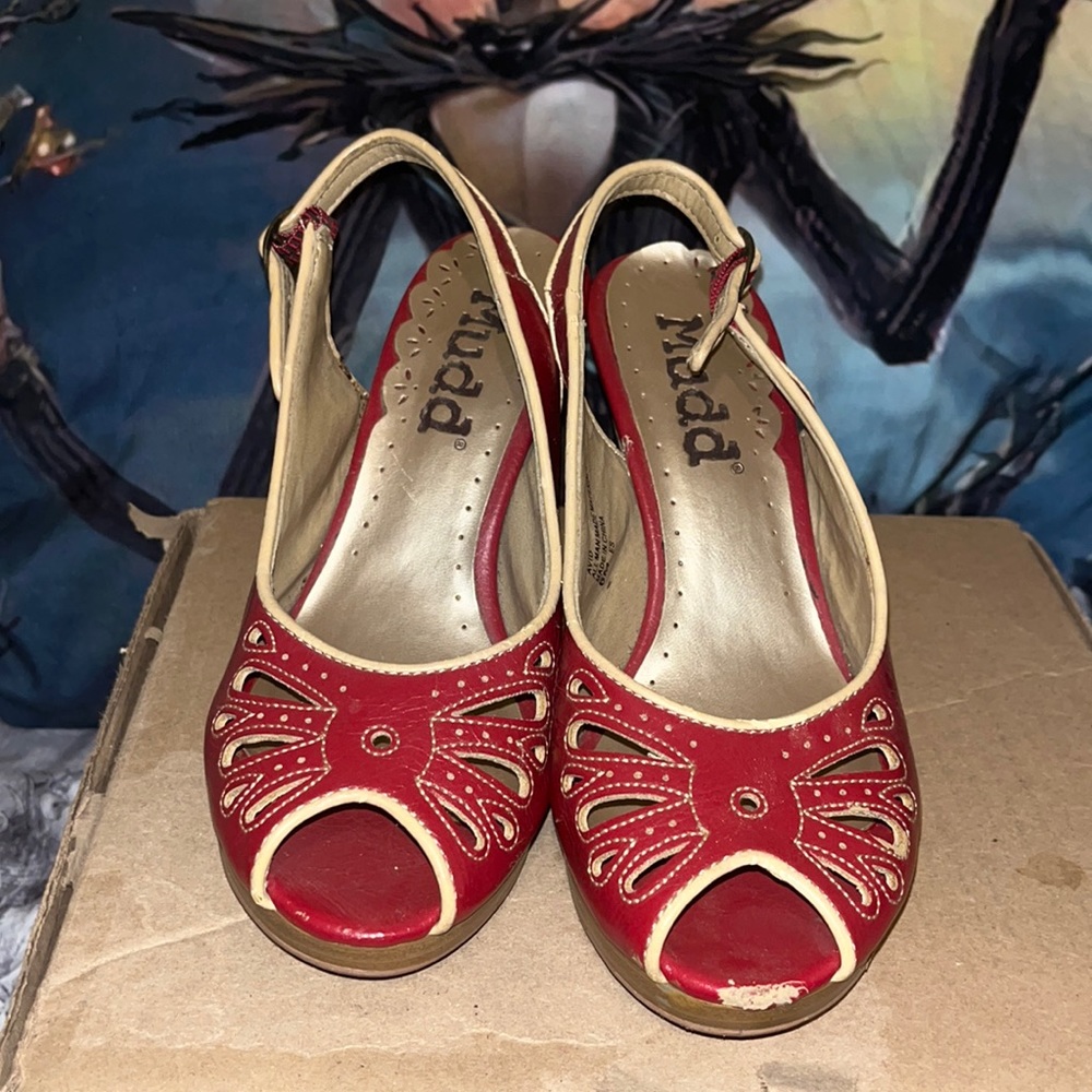 Red Mudd High Heels